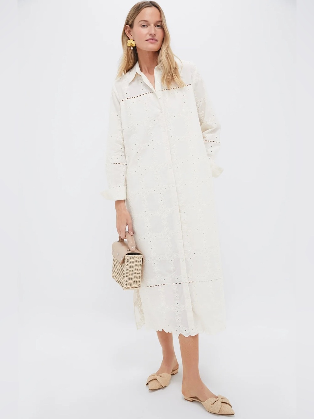 Pomander place ivory eyelet griffin dress